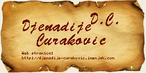Đenadije Curaković vizit kartica